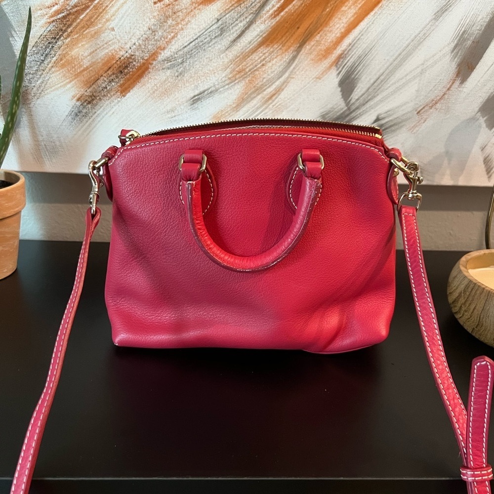 Dooney & Bourke cross body satchel with duster bag and additional shoulder strap